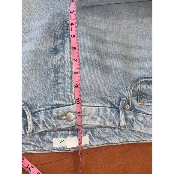 Good American Zara Light Blue Distressed Jeans Size 15 Womens - Picture 7 of 9